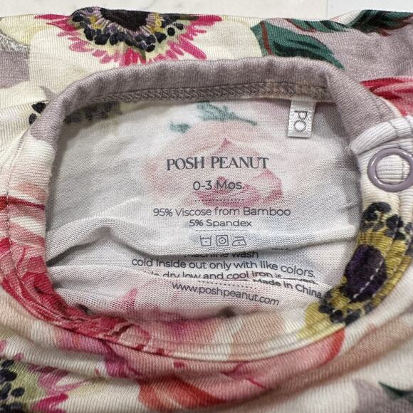 Posh Peanut French Grey Floral Twirl Skirt Bodysuit - Picture 5 of 5